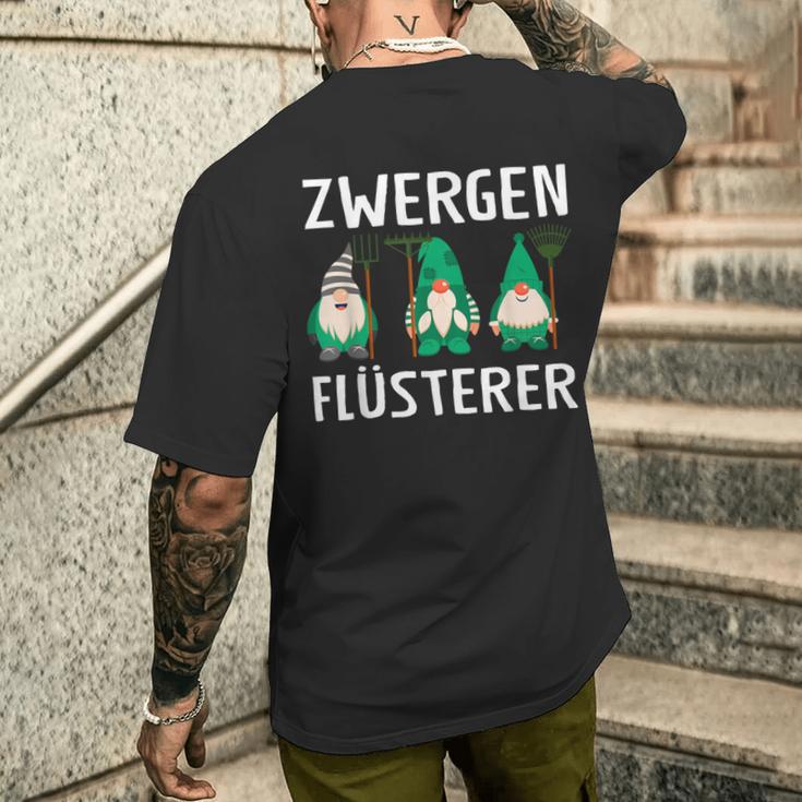 Zwergen Whisperer Garden Gnomes S T-Shirt mit Rückendruck Geschenke für Ihn