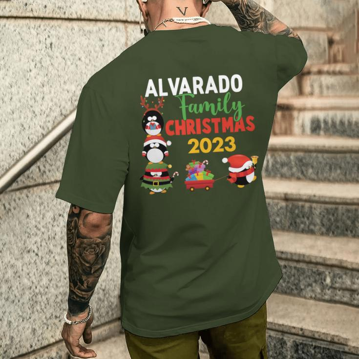 Alvarado Family Name Alvarado Family Christmas Men's T-shirt Back Print Gifts for Him