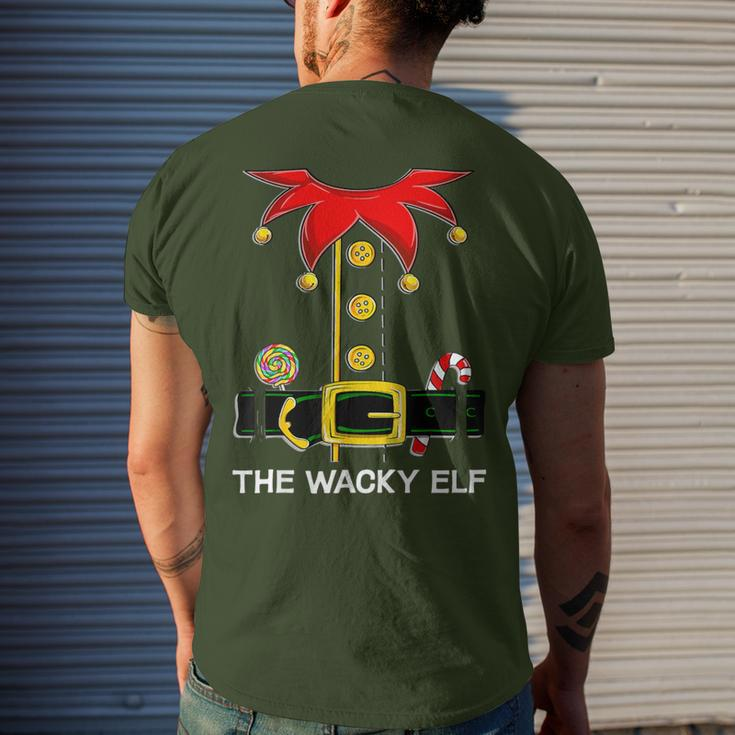Elf Group Family Matching The Wacky Elf Christmas Men's T-shirt Back Print Gifts for Him
