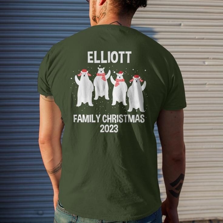 Elliott Family Name Elliott Family Christmas Men's T-shirt Back Print Gifts for Him