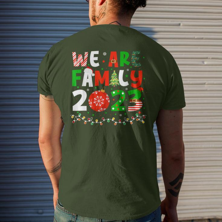 Family Matching Xmas Holidays Christmas 2023 Santa Elf Men's T-shirt Back Print Gifts for Him