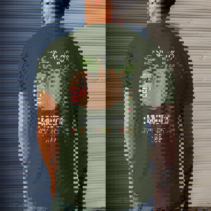 Hamilton Family Name Hamilton Family Christmas Men's T-shirt Back