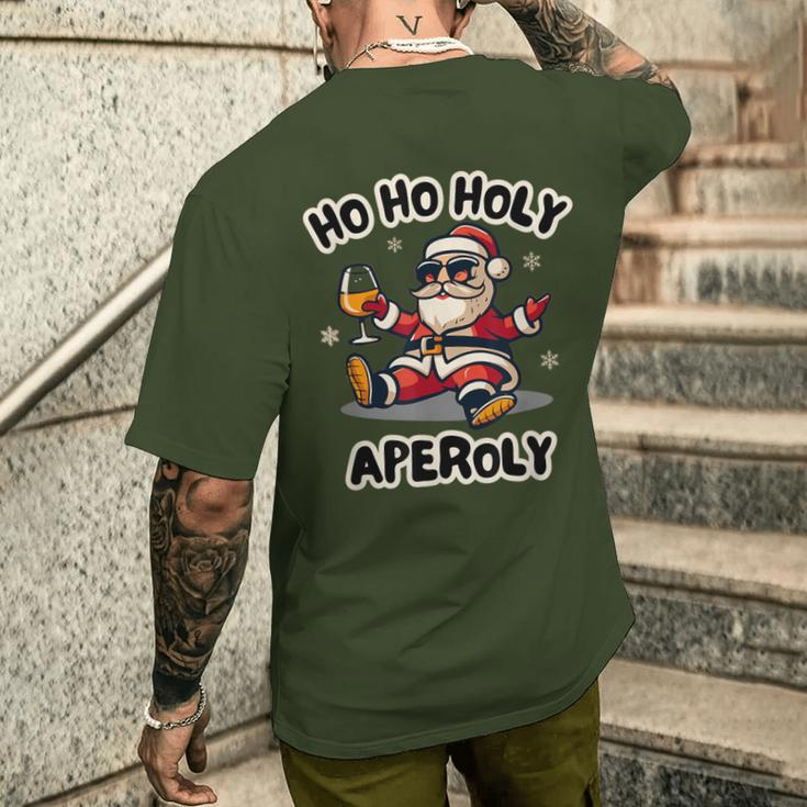 Ho Ho Holy Aperoly Christmas Spritz Aperoli T-Shirt mit Rückendruck Geschenke für Ihn