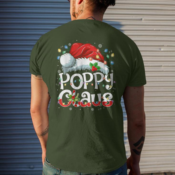 Poppy Claus Xmas Santa Matching Family Christmas Pajamas Men's T-shirt Back Print Gifts for Him
