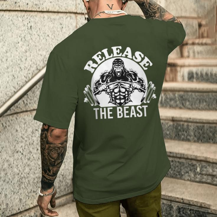 Release The Beast Before Christmas Men's T-shirt Back Print Funny Gifts