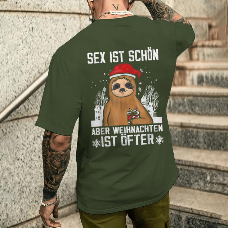 Sex Ist Schön Aber Weihnachten Oft Männer Ugly Christmas T-Shirt mit Rückendruck Geschenke für Ihn