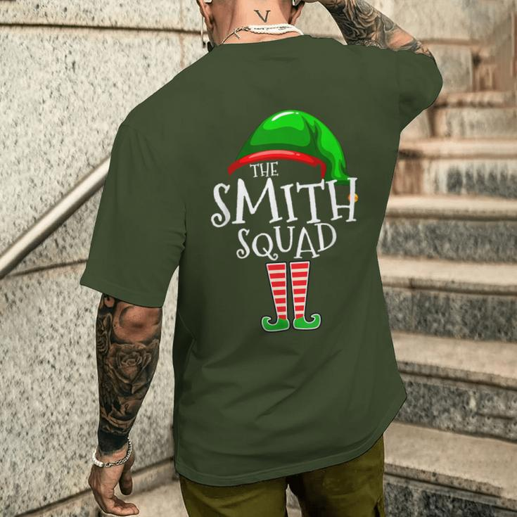 Smith Squad Elf Group Matching Family Name Christmas Men's T-shirt Back Print Gifts for Him