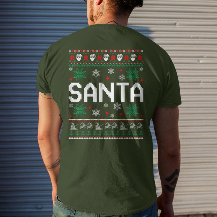 I Am So Good Santa Came Twice Couples Matching Christmas Men's T-shirt Back Print Gifts for Him