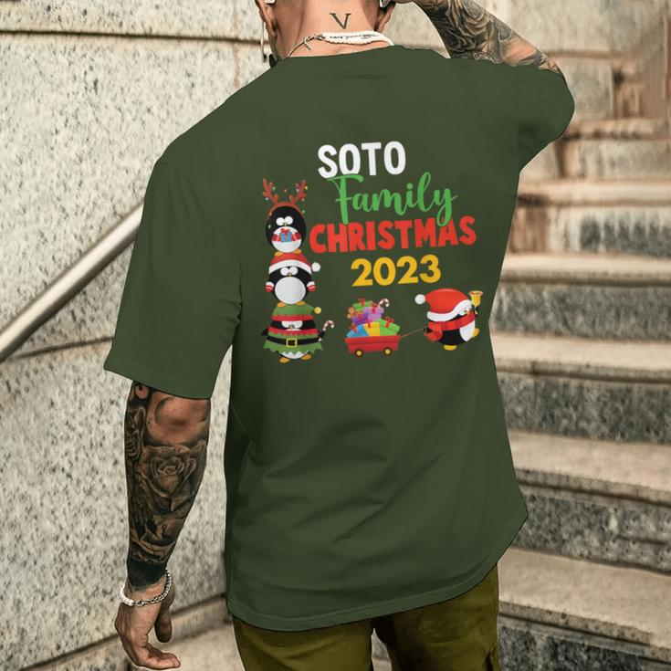 Soto Family Name Soto Family Christmas Men's T-shirt Back Print Gifts for Him