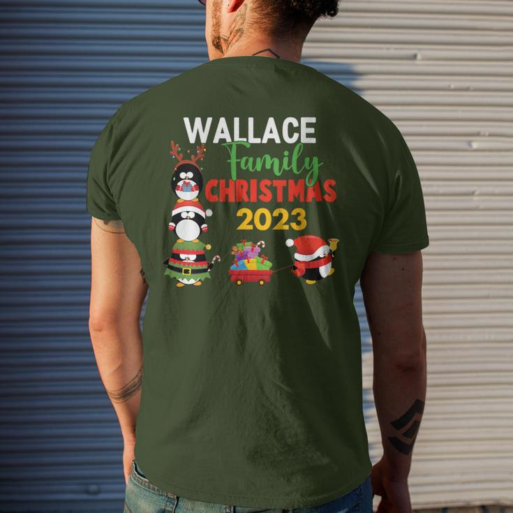 Wallace Family Name Wallace Family Christmas Men's T-shirt Back Print Gifts for Him