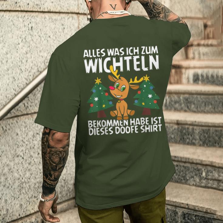 Weihnachts-Wichtel Schwarz Kurzärmliges Herren-T-Kurzärmliges Herren-T-Shirt, Lustiges Motiv für Feiern Geschenke für Ihn