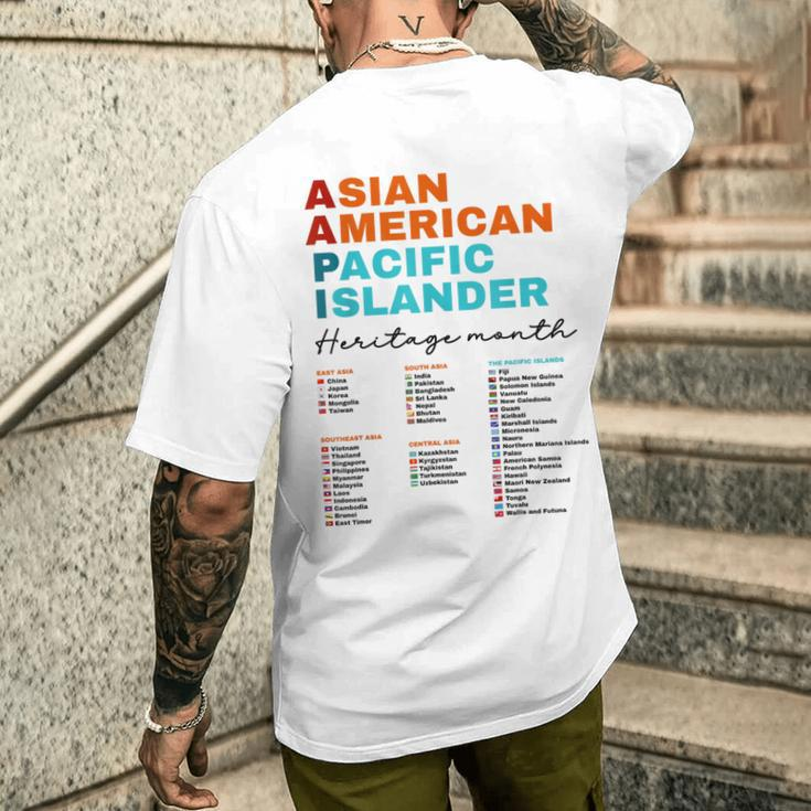 Aapi Asian American And Pacific Islander Heritage Month 2024 Men's T-shirt Back Print Gifts for Him