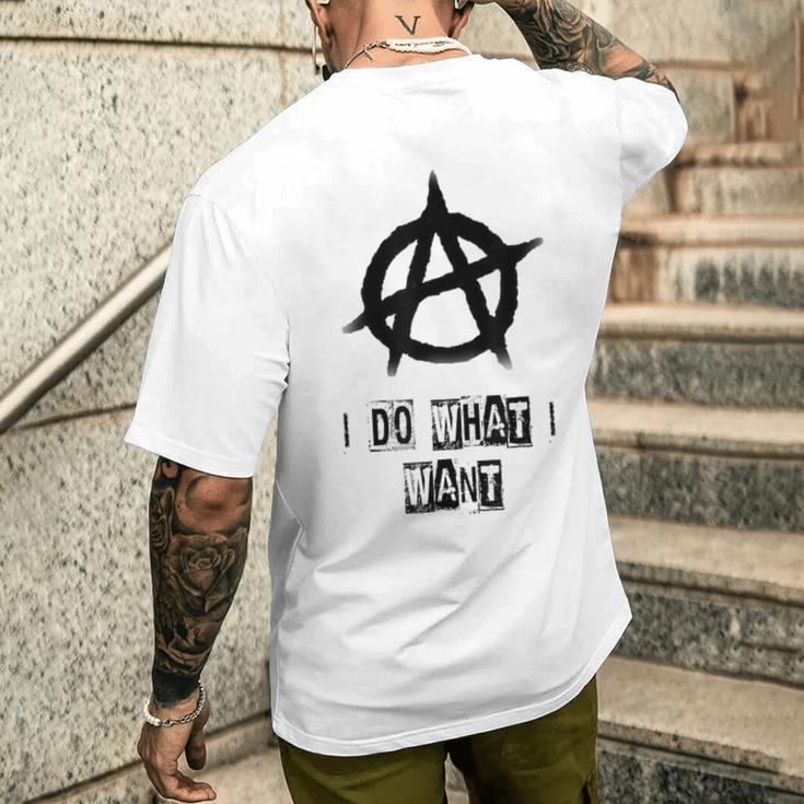 Anarchy Sign Chaos Punks Punk Rock Anarchy Men's T-shirt Back Anarchy Sign Chaos Punks Punk Rock Anarchy Men's T-shirt Back