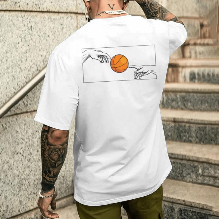 Basketball Player Hands For Basketball Players To Basketball T-Shirt mit Rückendruck Geschenke für Ihn