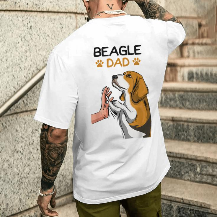 Beagle Dog Dad T-Shirt mit Rückendruck Geschenke für Ihn