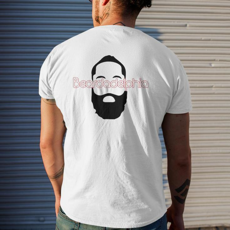 Beardadelphia Beardadelphia Beard Dad Mens Back Print T-shirt Gifts for Him
