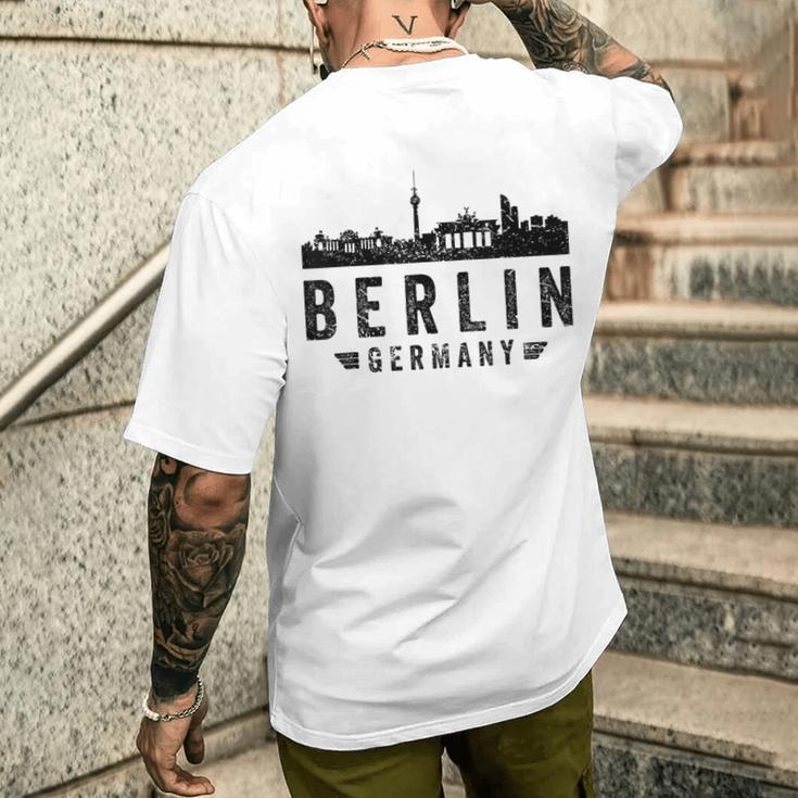 Berlin Souvenir Berlin Skyline Berlin T-Shirt mit Rückendruck Geschenke für Ihn