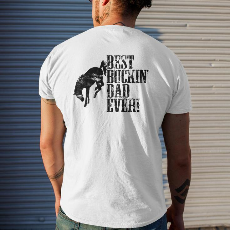 Best Buckin' Dad Ever For Horse Lovers Mens Back Print T-shirt Gifts for Him