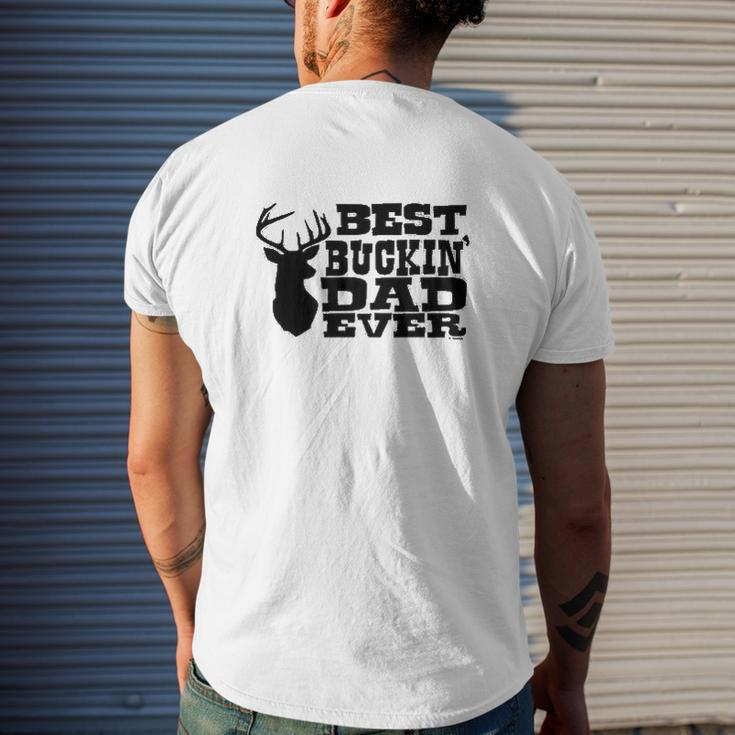 Best Buckin' Dad Ever Mens Back Print T-shirt Gifts for Him