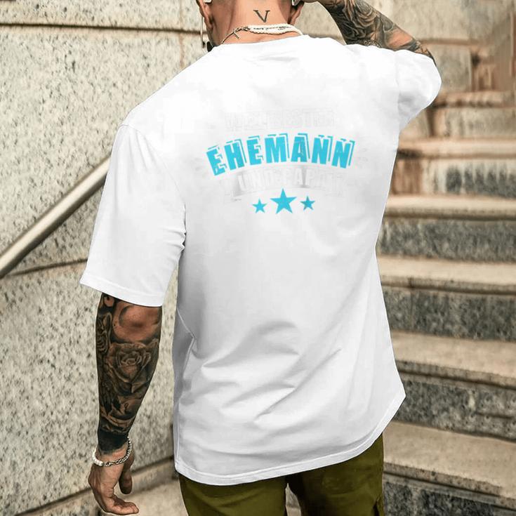 Bester Ehemann Und Papa Geschenk Zumatertag Raglan T-Shirt mit Rückendruck Geschenke für Ihn