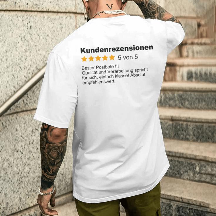 Bester Postman Best Postman T-Shirt mit Rückendruck Geschenke für Ihn