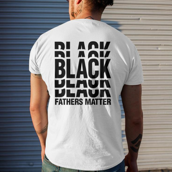 Black African Tee Men Black Fathers Matter Empowerment Mens Back Print T-shirt Gifts for Him