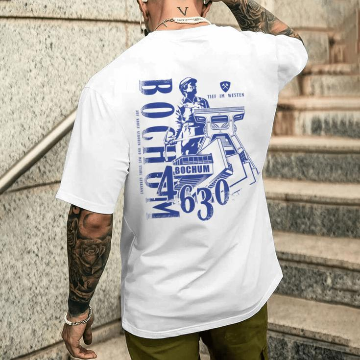 Bochum Auf Kohle Geboren T-Shirt mit Rückendruck Geschenke für Ihn