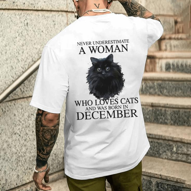 Born In December Men's T-shirt Back Print Gifts for Him