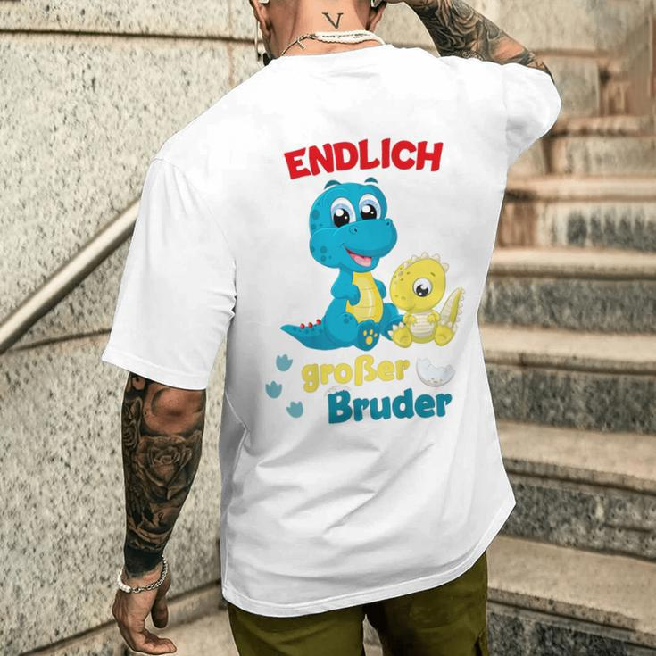 Children's Endlich Großer Bruder 2023 Announce Dino 80 T-Shirt mit Rückendruck Geschenke für Ihn