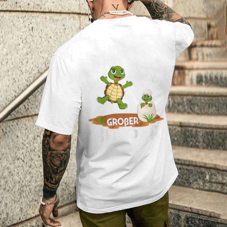 Children's Endlich Großer Bruder Sohn Geschwister Schildkrötes T-Shirt mit Rückendruck Geschenke für Ihn