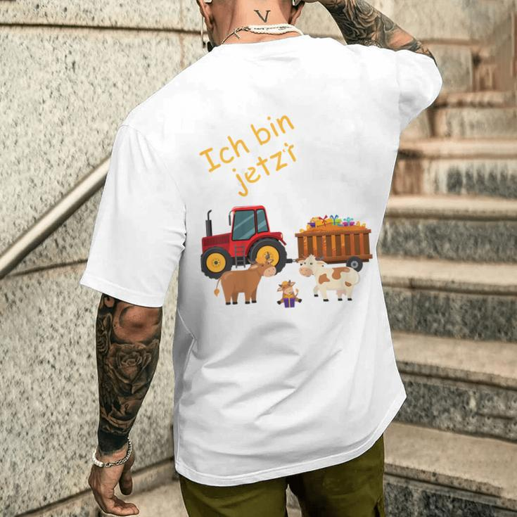 Children's Ich Bin 3 Jahre 3 Jahre Dritter Mit Kühen German T-Shirt mit Rückendruck Geschenke für Ihn