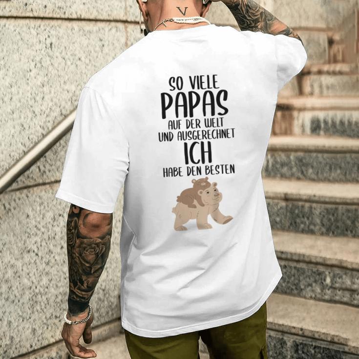 Children's Ich Habe Den Beste Papa Der Welt Ich 80 T-Shirt mit Rückendruck Geschenke für Ihn