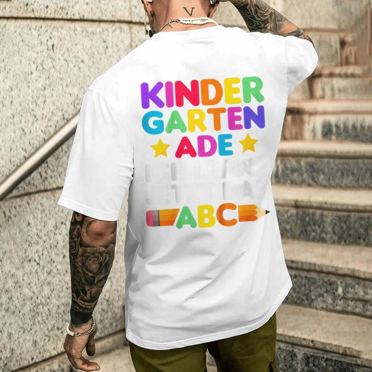 Children's Kindergarten Ade Ich Lerne Jetzt Das Abc T-Shirt mit Rückendruck Geschenke für Ihn