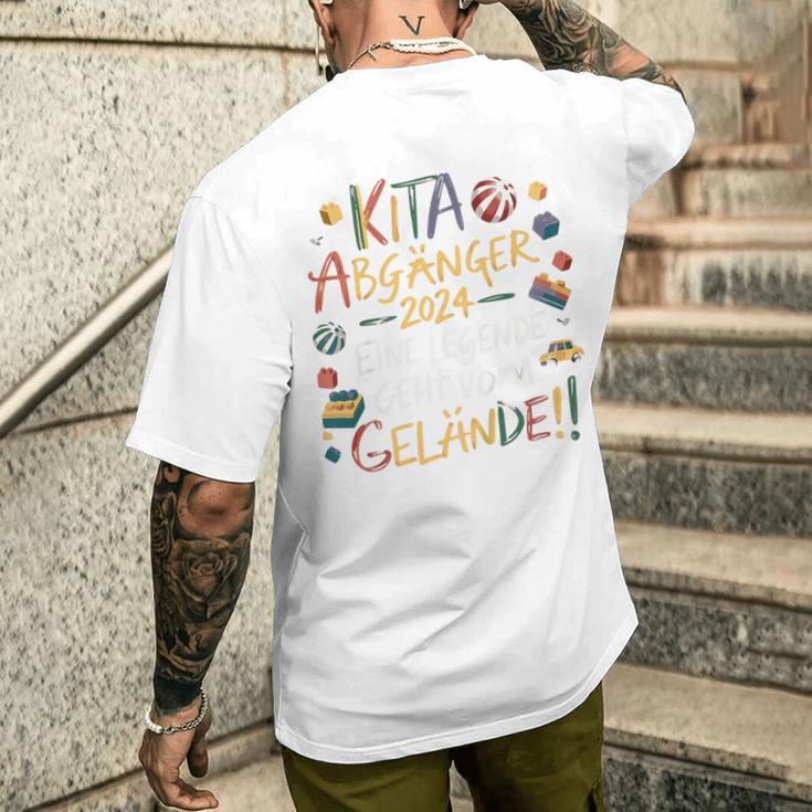 Children's Kita Abgänger 2024 Kita Geschafft 2024 Kita Ade 2024 T-Shirt mit Rückendruck Geschenke für Ihn