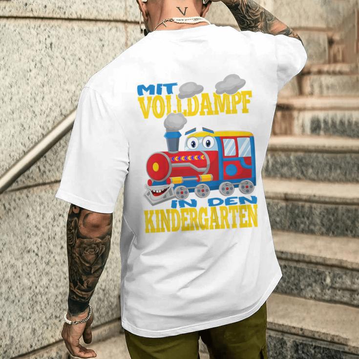 Children's Mitollteamf In Den Kindergarten Steam Train T-Shirt mit Rückendruck Geschenke für Ihn