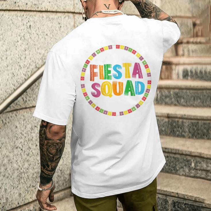 Cinco De Mayo Fiesta Squad Let's Fiesta Mexican Party Men's T-shirt Back Print Gifts for Him