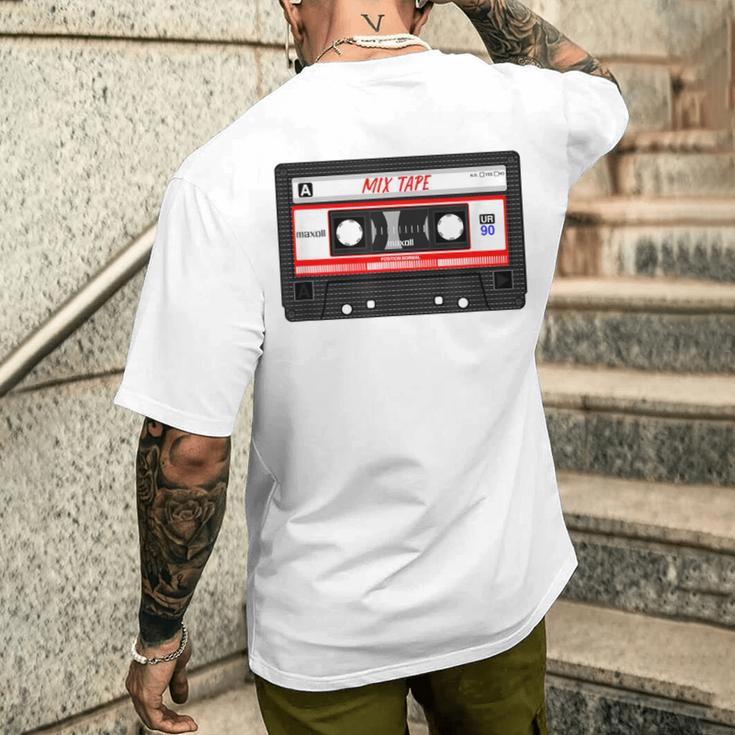 Classic Cassette Vintage Oldschool T-Shirt mit Rückendruck Geschenke für Ihn