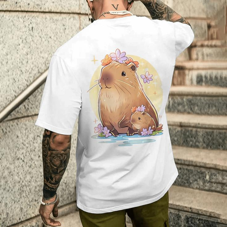 Cute Capybara Capybara Lover Men's T-shirt Back Print Funny Gifts