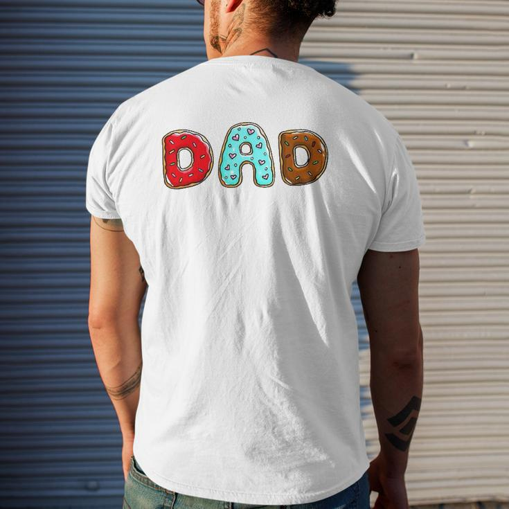 Dad Donuts Doughnut Day 2022 Mens Back Print T-shirt Gifts for Him