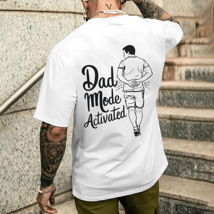 Dad-Modus Aktiviert Lustiges Papa Memeatertag Besterater T-Shirt mit Rückendruck Geschenke für Ihn