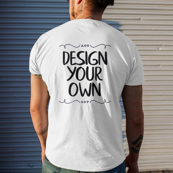 Your Own V2 Mens Back Print T-shirt Gifts for Him