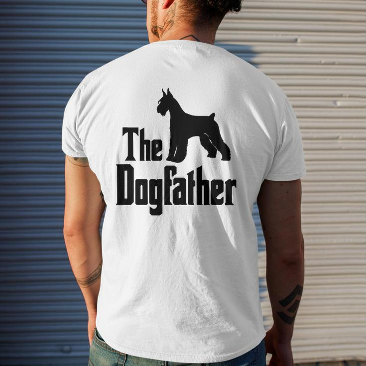 The Dogfather Giant Schnauzer Dog Idea Mens Back Print T-shirt Gifts for Him