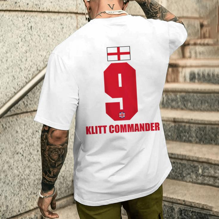 England Sauf Klitt Commander Son Name S T-Shirt mit Rückendruck Geschenke für Ihn