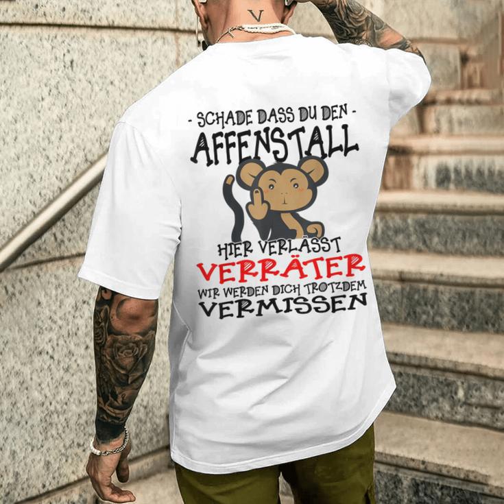 Ex Kollegen Glückwunsch Zu Deiner Flucht Neuen Job S T-Shirt mit Rückendruck Geschenke für Ihn