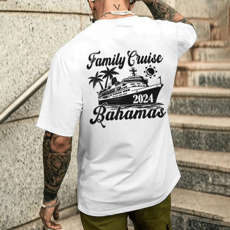 Family Cruise Bahamas 2024 Family Matching Couple Men's T-shirt Back Print Gifts for Him