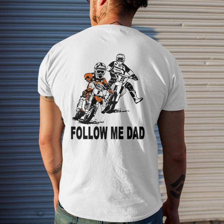 Father & Son Motocross Dirt Bike Kids Mx Mens Back Print T-shirt Gifts for Him