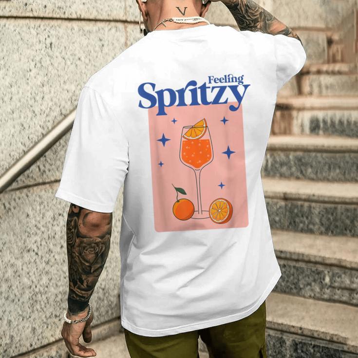 Feeling Spritzy X Hallöchen Aperölchen Aperoliker T-Shirt mit Rückendruck Geschenke für Ihn