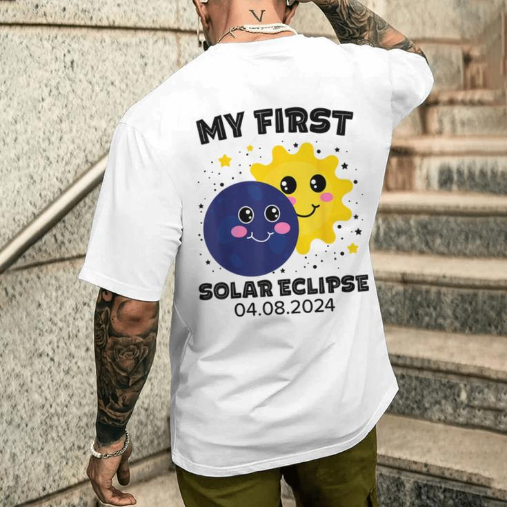 My First Solar Eclipse Toddler Boys Girls 2024 Solar Eclipse Men's T-shirt Back Print Gifts for Him