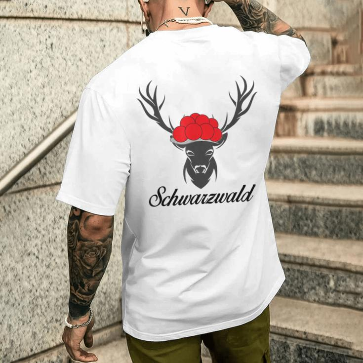 Forest Bollenhut Deer S T-Shirt mit Rückendruck Geschenke für Ihn
