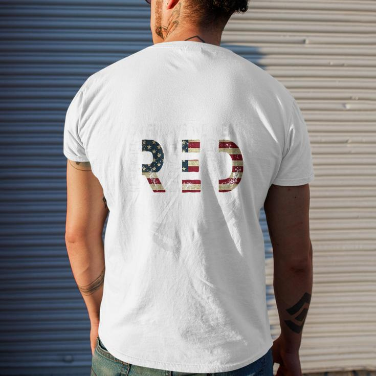 On Fridays We Wear Red Remember Everyone Deployed Navy Men's T-shirt Back Print Gifts for Him